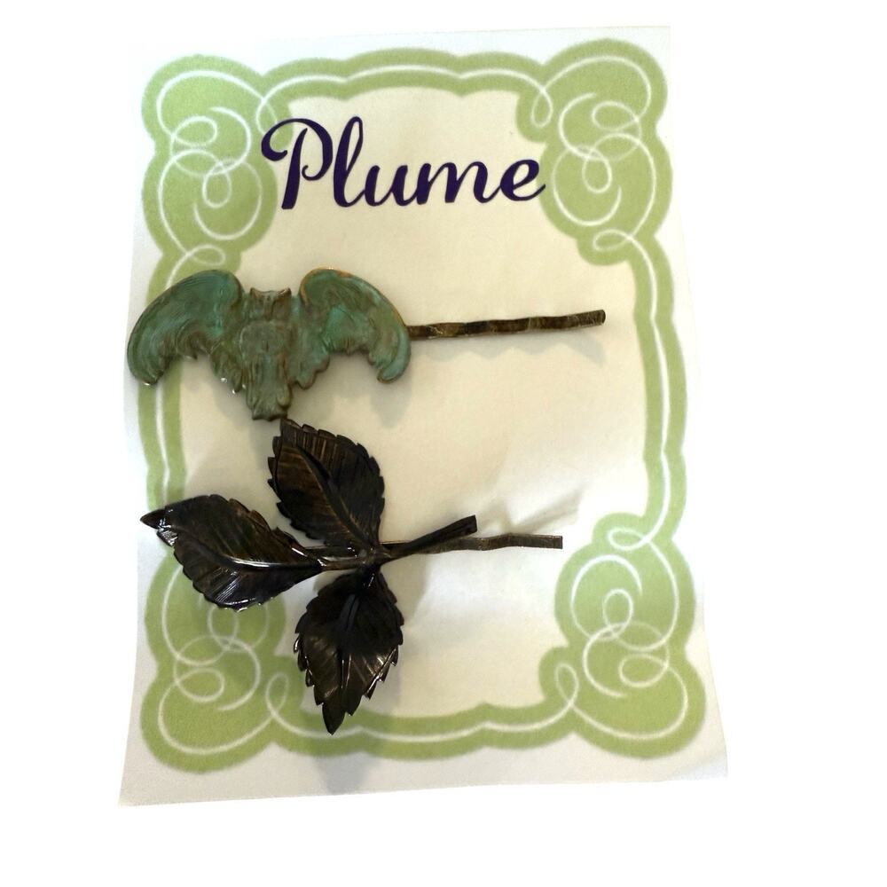 Fall Halloween Hairpins Bat Leaf Hair Accessories Clips Barrettes